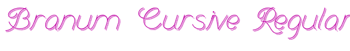 Branum Cursive Regular